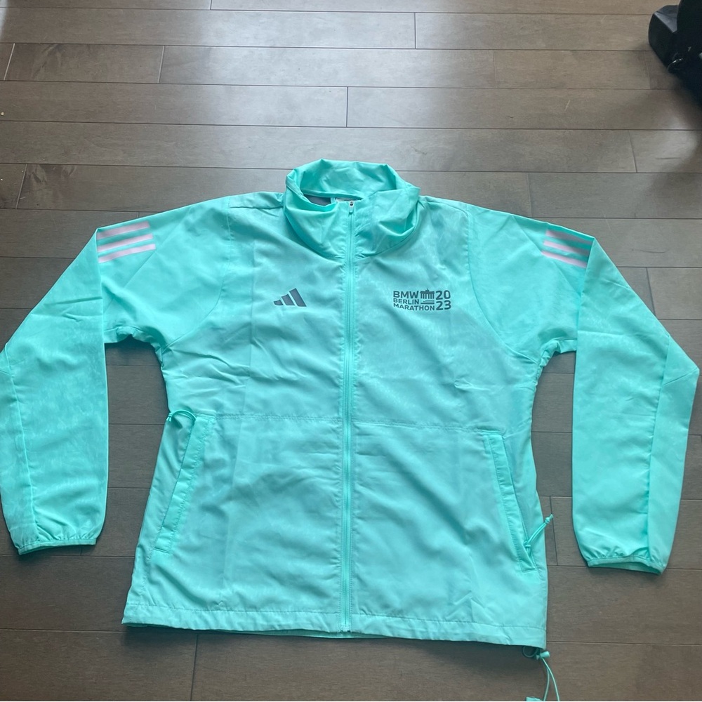 Berlin Marathon Major Adidas Teal Full-Zip Jacket